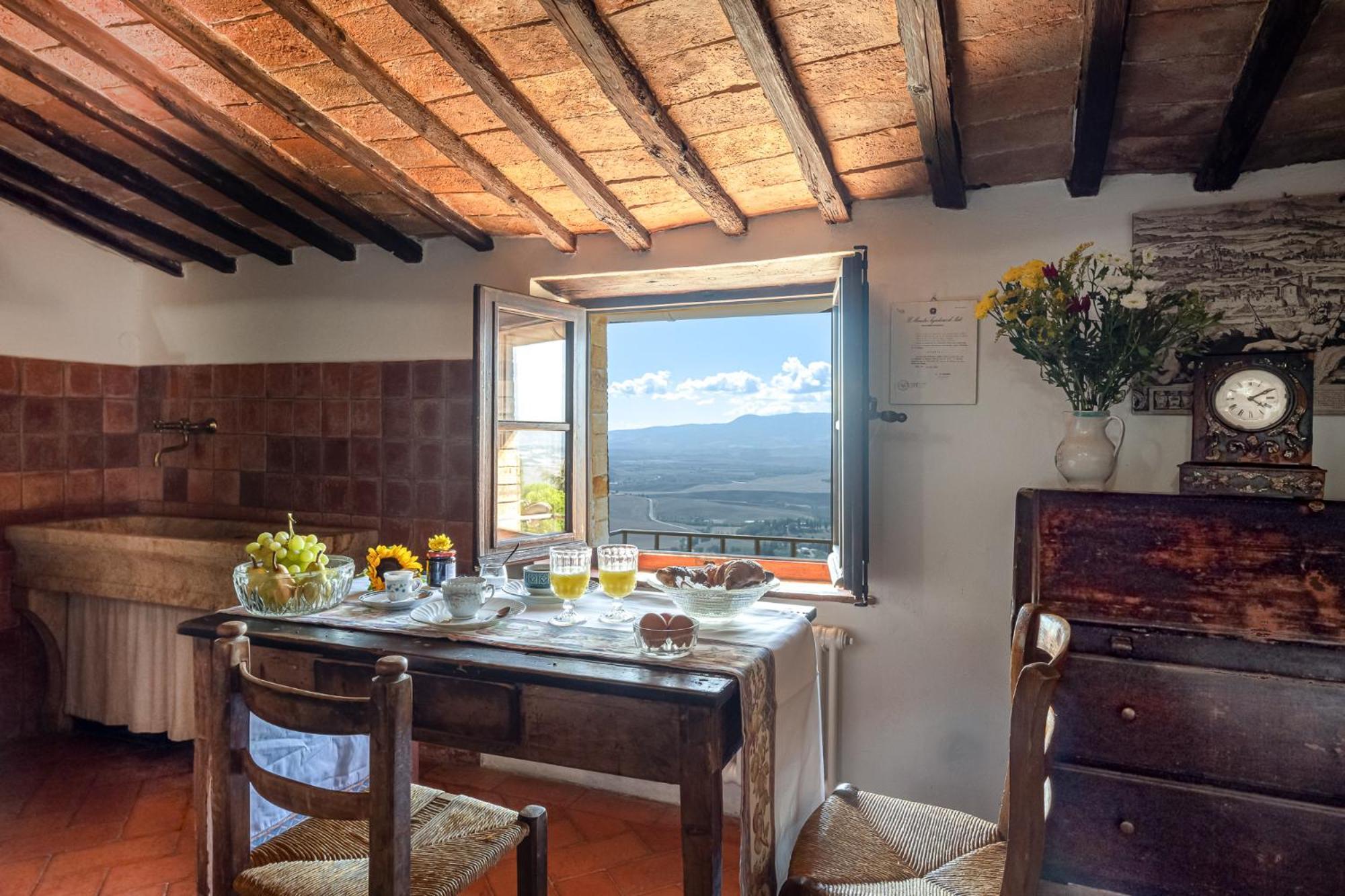 Appartamento Artistica Pienza - Breathtaking Val D'Orcia View Esterno foto